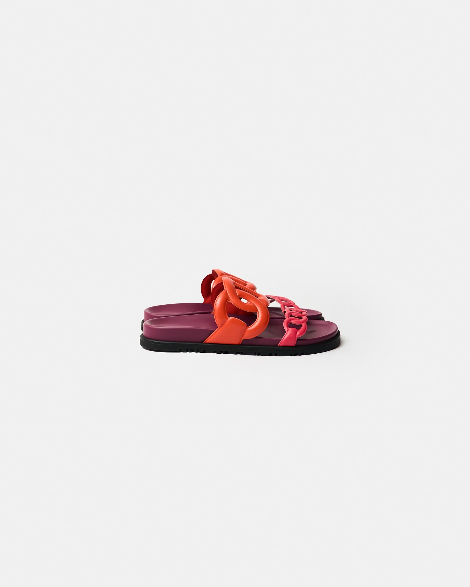 Hermès Extra Rouge Jaipur / Vinicunca Nappa Sandal 38
