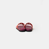 Hermès Extra Rouge Jaipur / Vinicunca Nappa Sandal 38