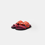 Hermès Extra Rouge Jaipur / Vinicunca Nappa Sandal 38