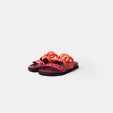 Hermès Extra Rouge Jaipur / Vinicunca Nappa Sandal 38