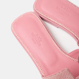 Hermès Oran Rose Jaipur Lizard Sandals