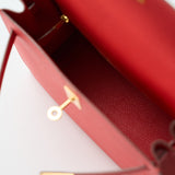 Hermès Kelly 25 Rouge de Coeur Epsom GHW