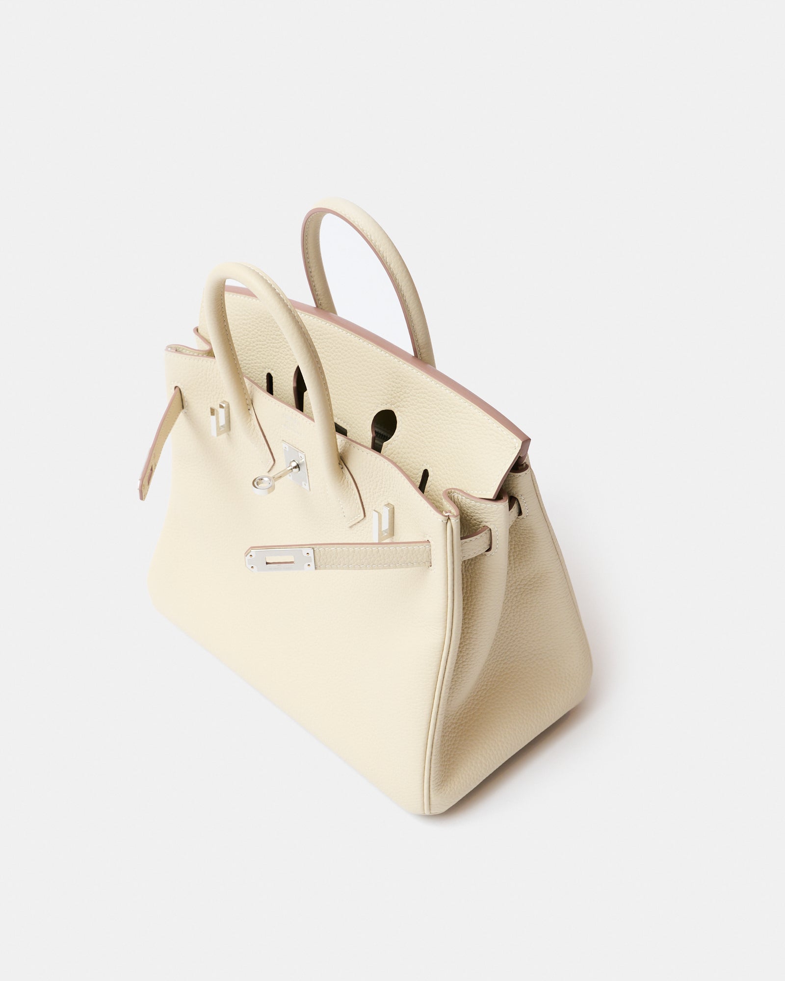 Hermès Birkin Togo 25 Craie PHW