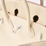 Hermès Birkin Togo 25 Craie PHW