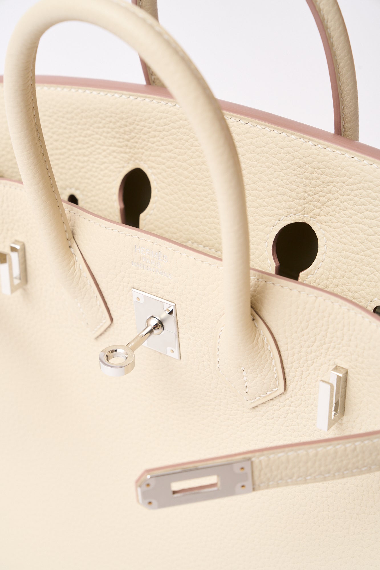 Hermès Birkin Togo 25 Craie PHW