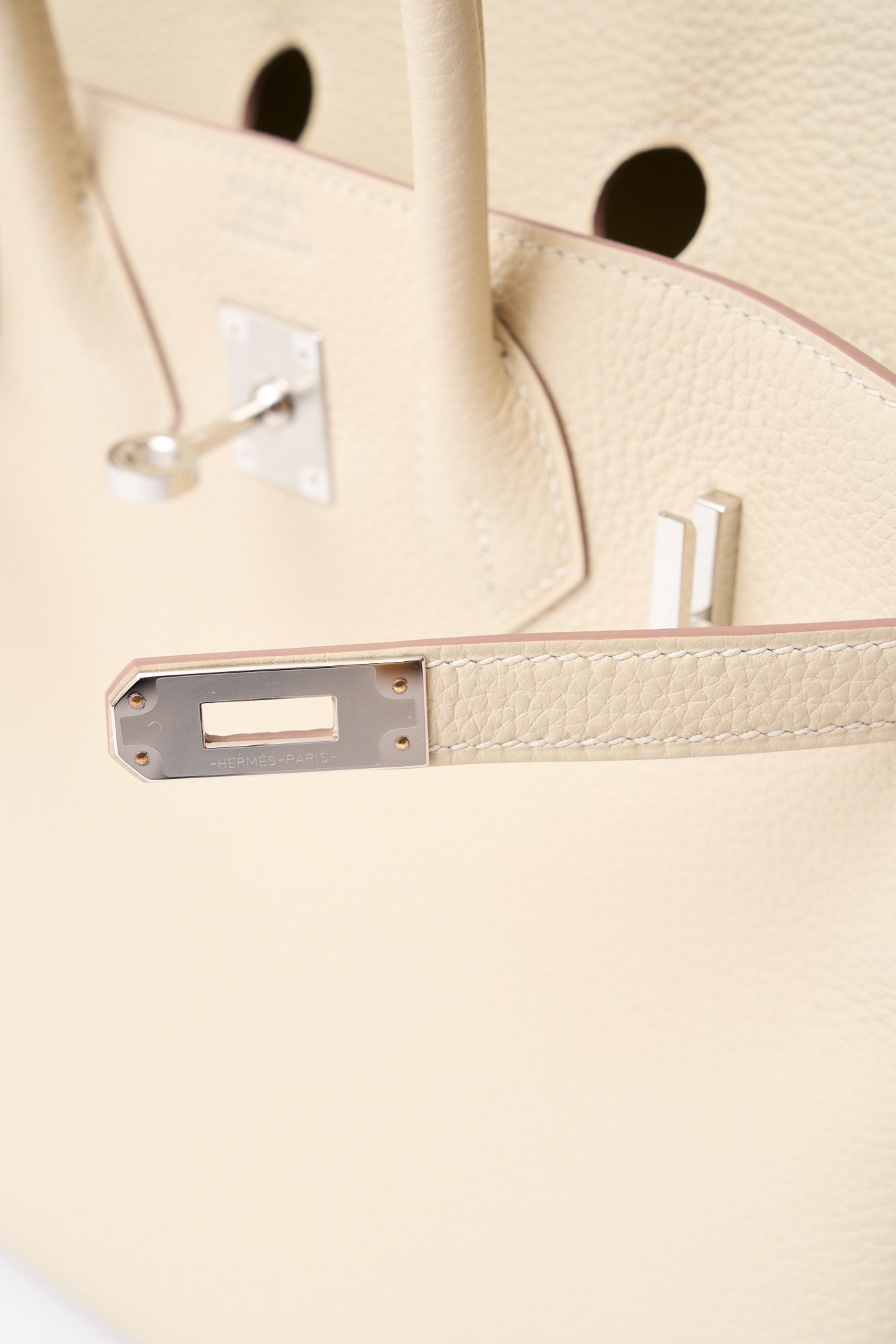 Hermès Birkin Togo 25 Craie PHW