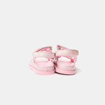 Chanel Pink Laminated Calfskin Dad Sandals