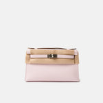 Hermès Kelly Pochette Mauve Pale Swift PHW