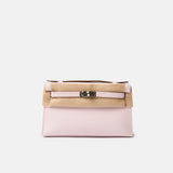 Hermès Kelly Pochette Mauve Pale Swift PHW
