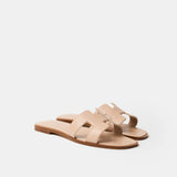 Hermès Oran Beige Nude Sandals