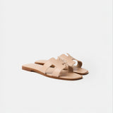 Hermès Oran Beige Nude Sandals