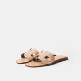 Hermès Oran Beige Nude Sandals