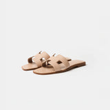 Hermès Oran Beige Nude Sandals