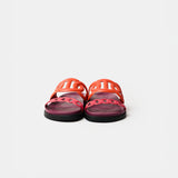 Hermès Extra Rouge Jaipur / Vinicunca  Nappa Sandals