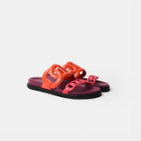 Hermès Extra Rouge Jaipur / Vinicunca  Nappa Sandals