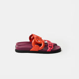 Hermès Extra Rouge Jaipur / Vinicunca  Nappa Sandals