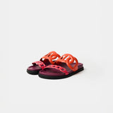 Hermès Extra Rouge Jaipur / Vinicunca  Nappa Sandals