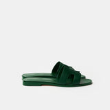 Hermès Oran Vert Cactus Epsom Sandals