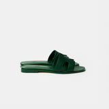 Hermès Oran Vert Cactus Epsom Sandals