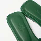 Hermès Oran Vert Cactus Epsom Sandals