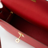 Hermès Kelly 25 Rouge de Coeur Epsom GHW