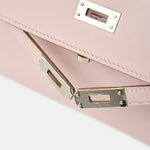 Hermès Kelly Pochette Mauve Pale Swift PHW