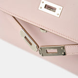 Hermès Kelly Pochette Mauve Pale Swift PHW