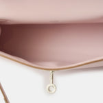 Hermès Kelly Pochette Mauve Pale Swift PHW
