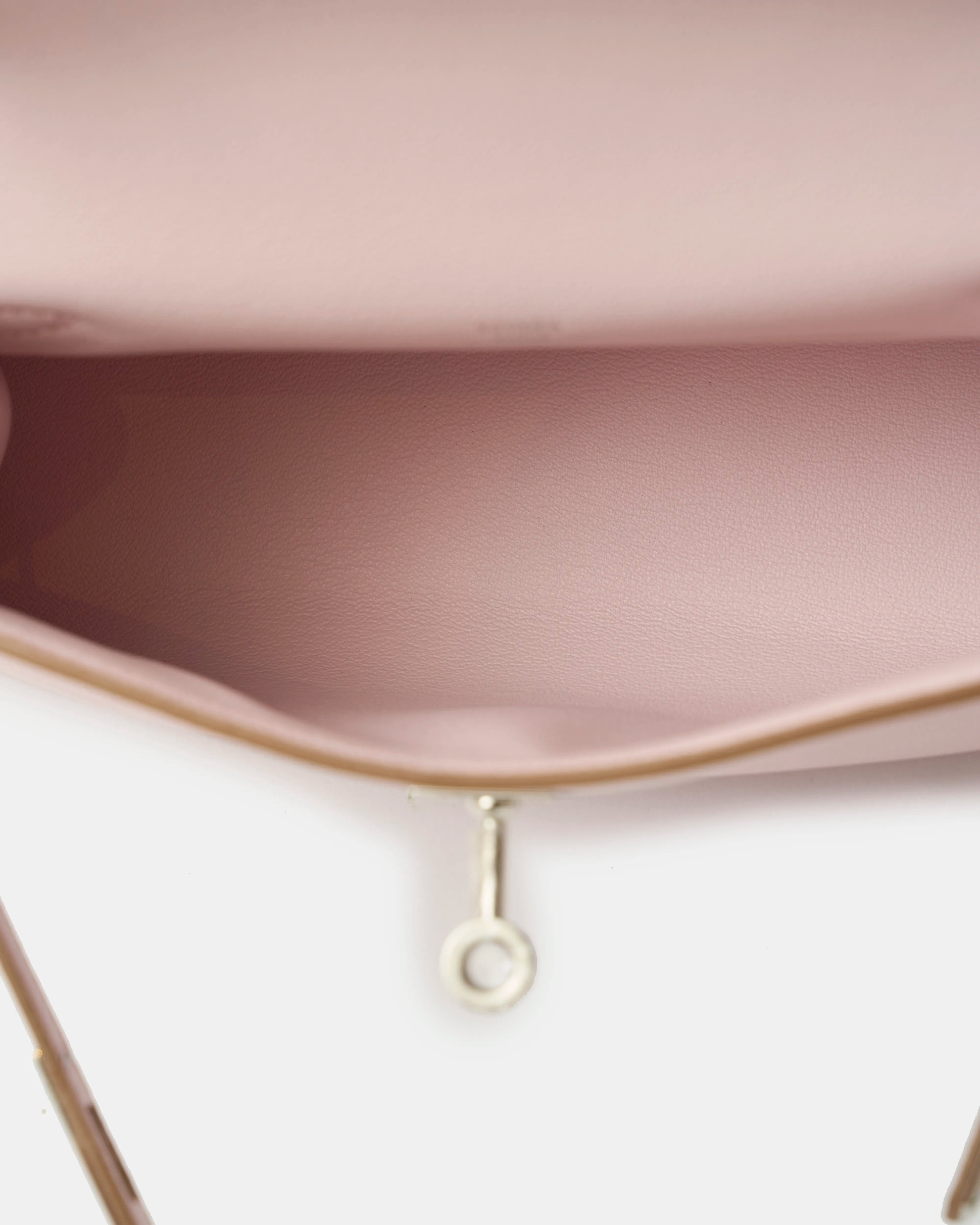 Hermès Kelly Pochette Mauve Pale Swift PHW