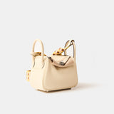 Hermès Mini Lindy 16 Nata Clemence PHW