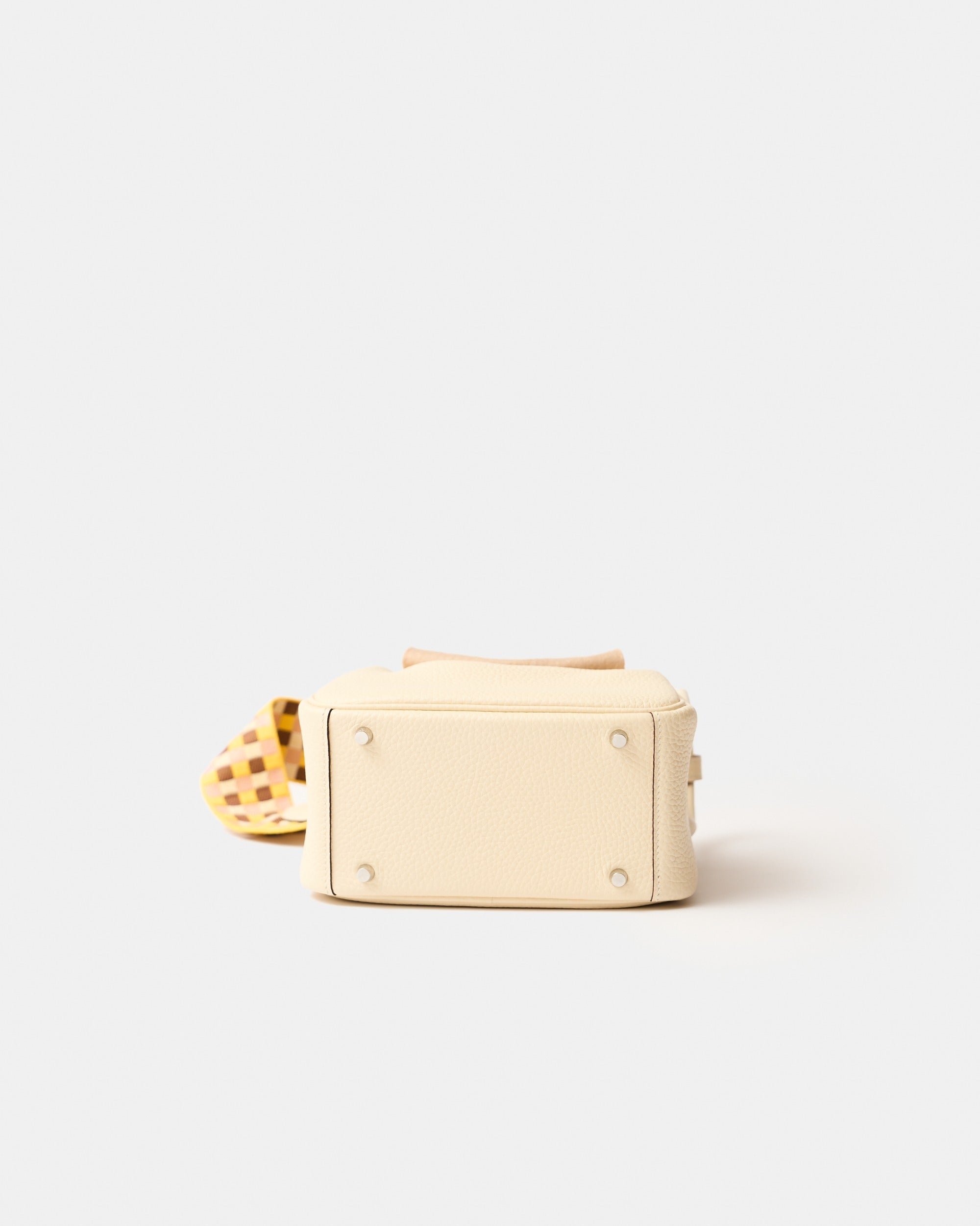 Hermès Mini Lindy 16 Nata Clemence PHW