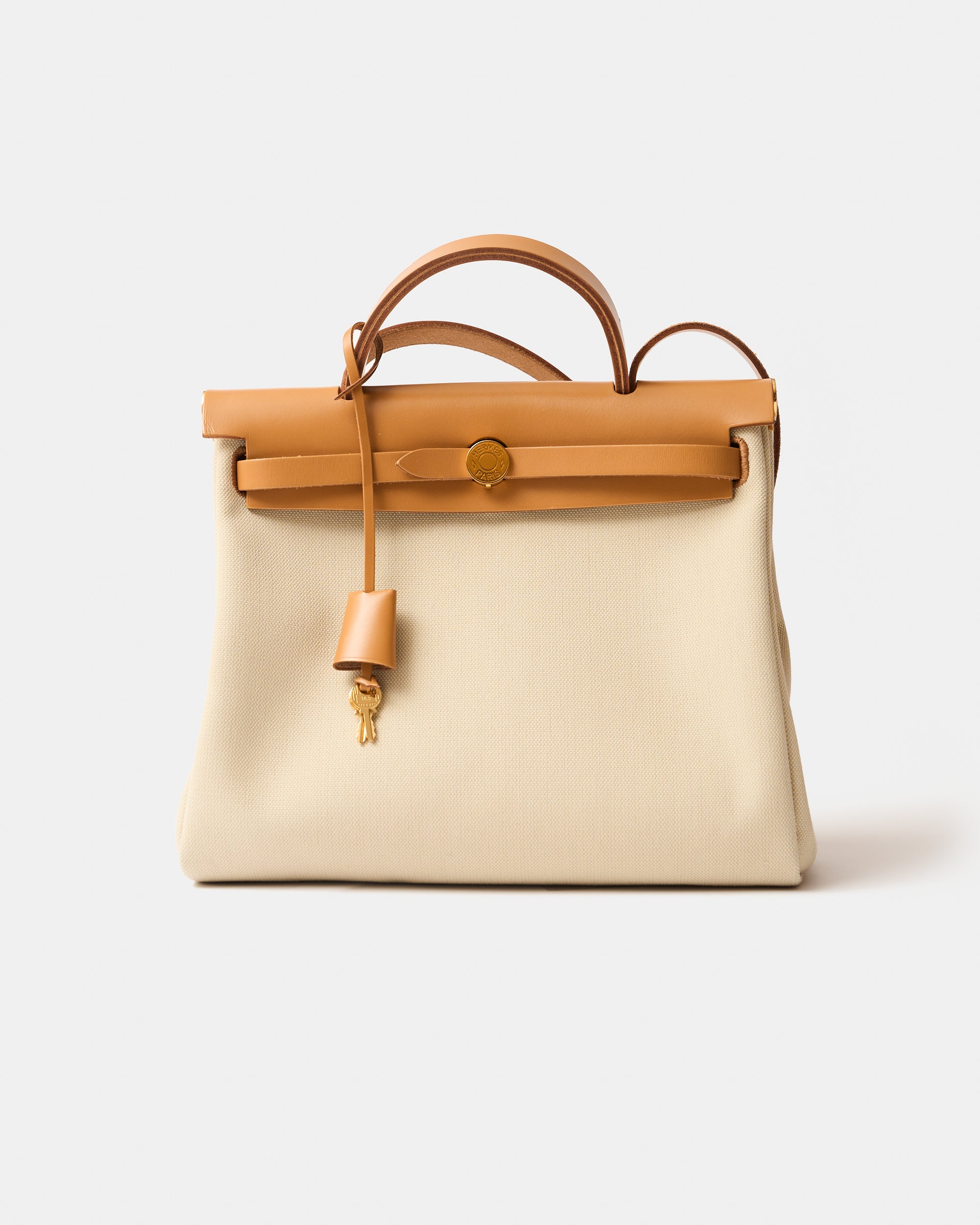 Hermès Herbag 31 Beton Toile Militaire GHW