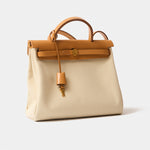 Hermès Herbag 31 Beton Toile Militaire GHW