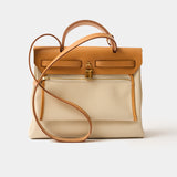 Hermès Herbag 31 Beton Toile Militaire GHW