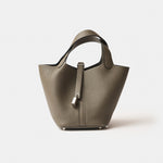 Hermès Picotin 18 Etain Clemence PHW