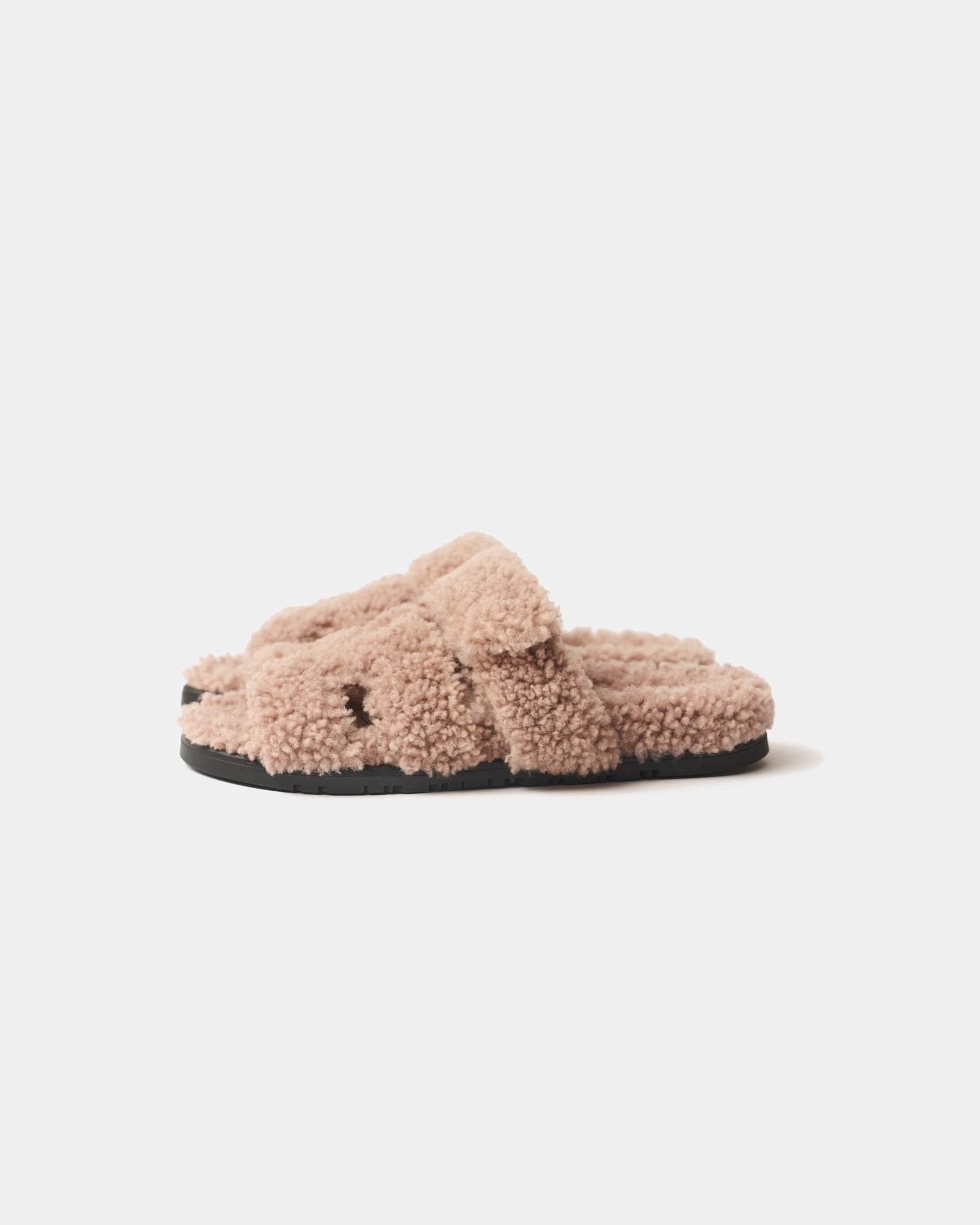 Hermès Chypre Bois De Santal Peau Lainee Sandals