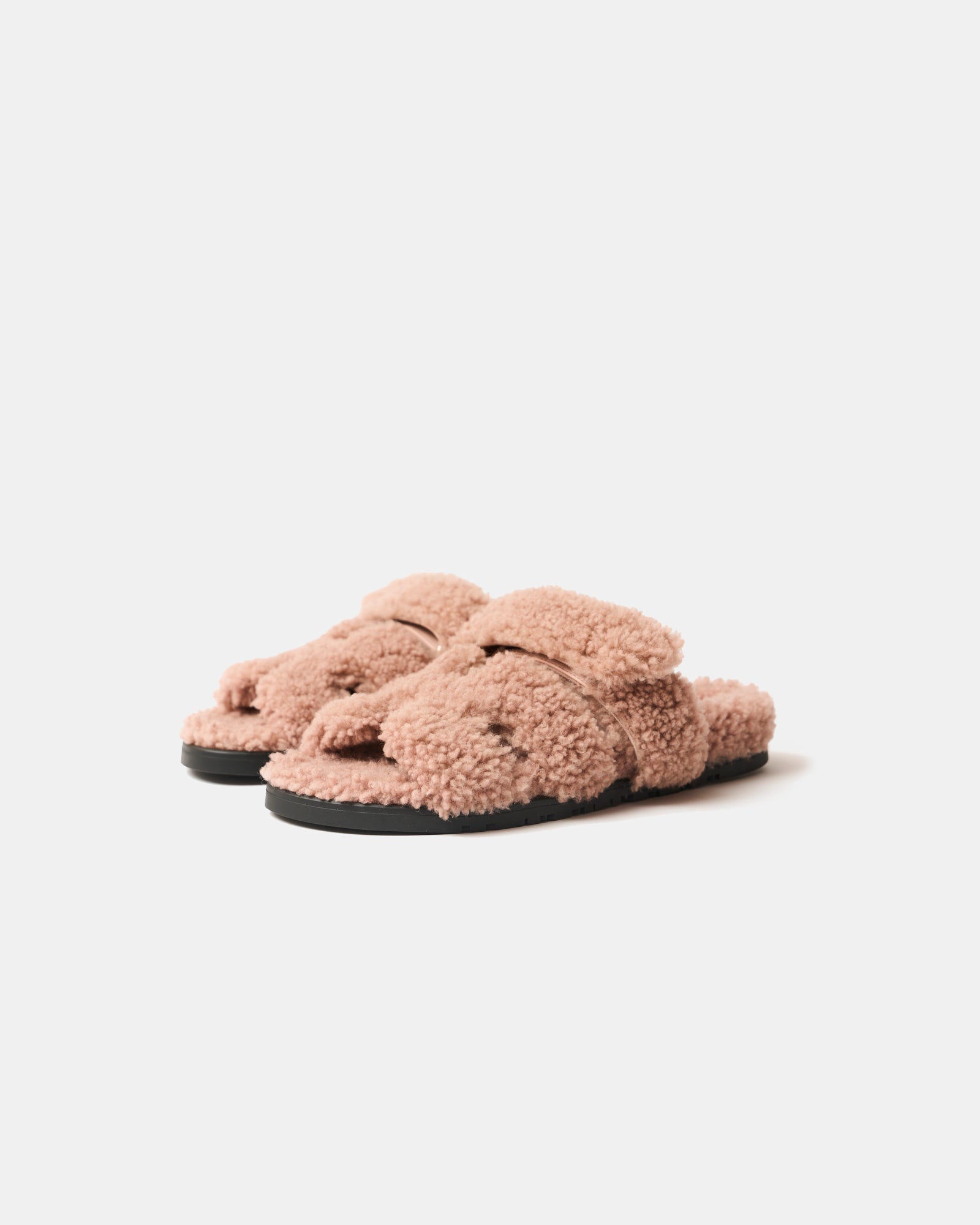 Hermès Chypre Bois De Santal Peau Lainee Sandals