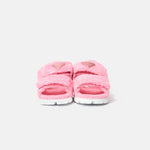 Prada Terry-Cloth Chunky Slingback Pink Sandals