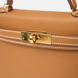 Hermes Mini Kelly 20 Gold Epsom GHW