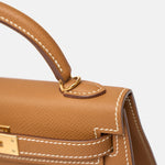 Hermes Mini Kelly 20 Gold Epsom GHW