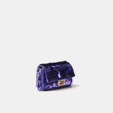 Fendi Nano Baguette Purple Sequin Bag Charm