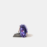 Fendi Nano Baguette Purple Sequin Bag Charm