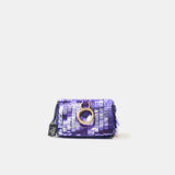 Fendi Nano Baguette Purple Sequin Bag Charm