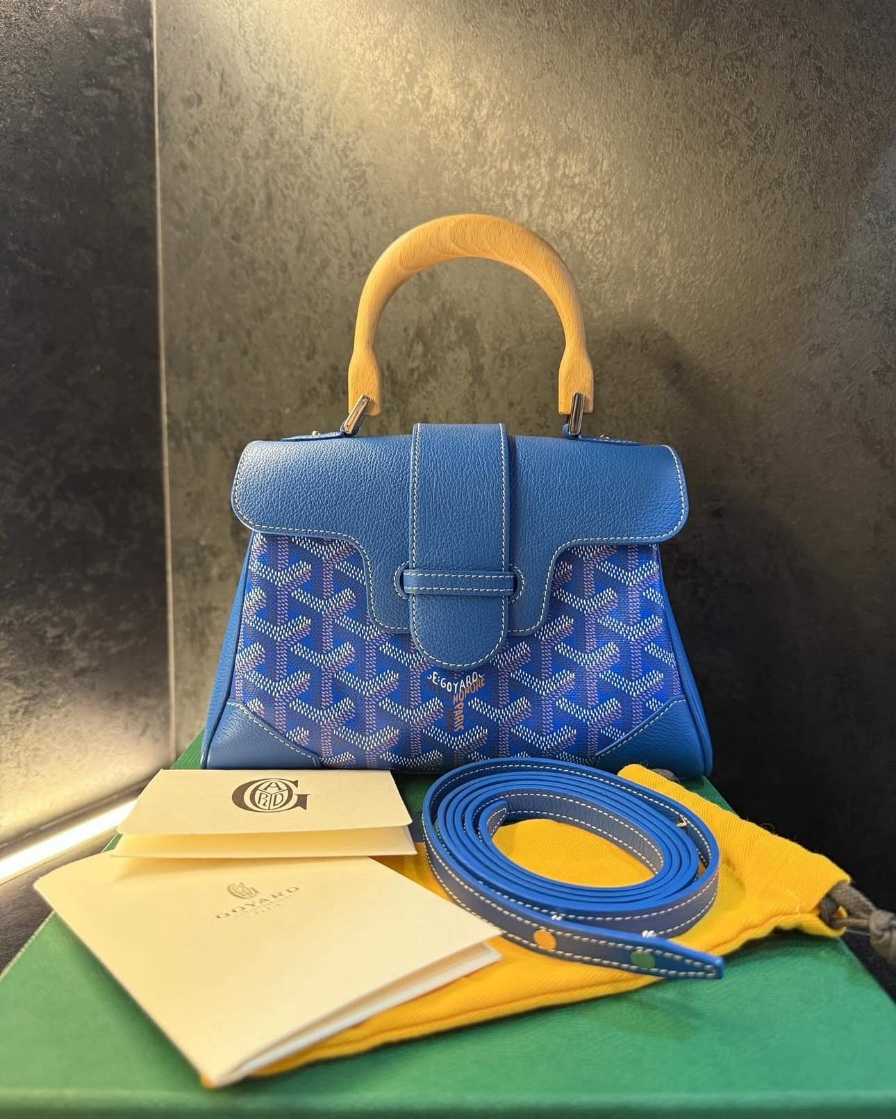Goyard Saigon Souple Mini Blue Bag