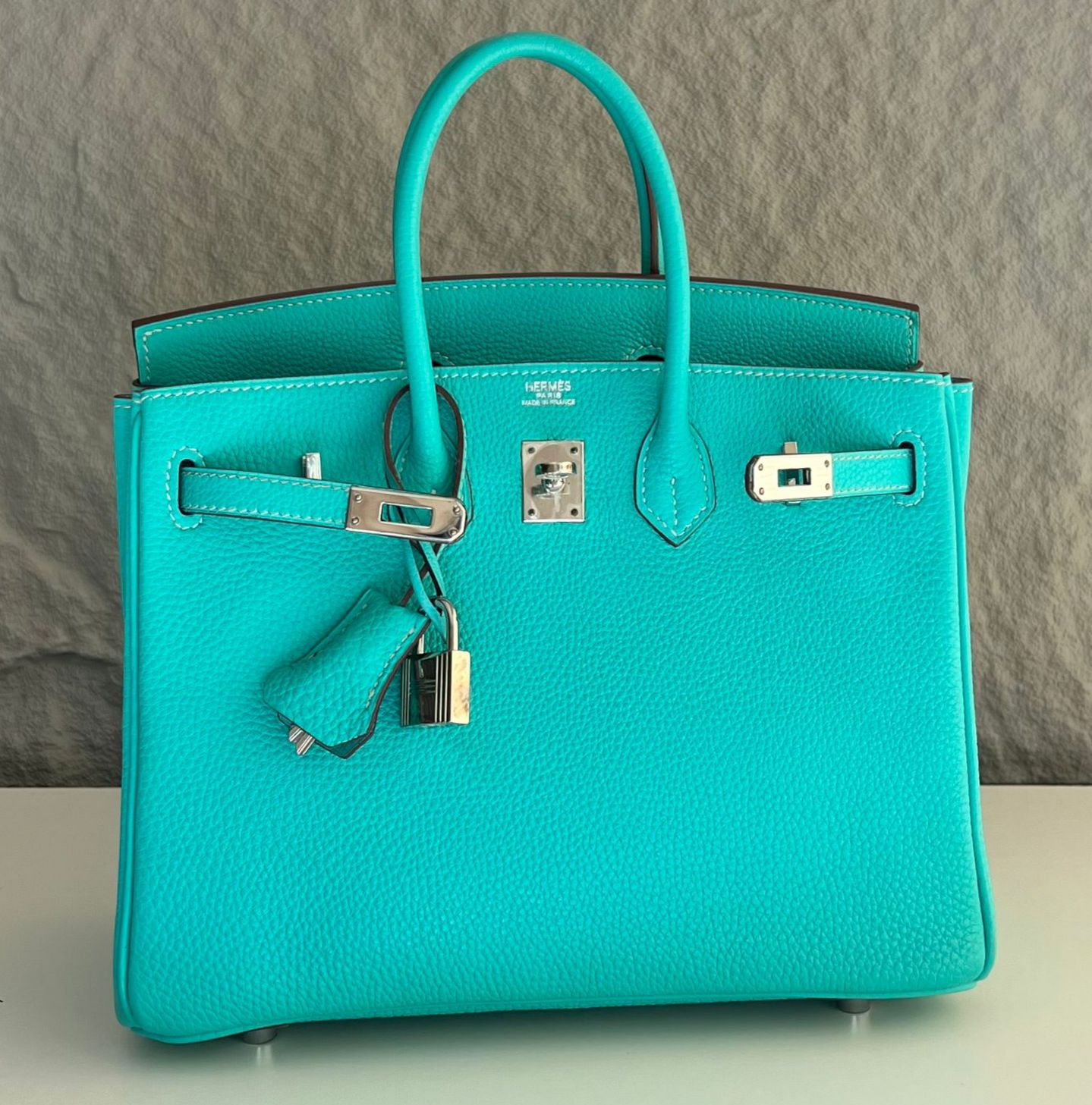 Hermès Birkin 25 Lagoon Togo PHW