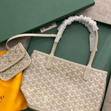 Goyard Anjou Mini Tote Cream