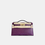 Hermès Kelly Pochette Violine Ostrich GHW