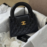Chanel Black Mini Kelly Mini Calfskin GHW