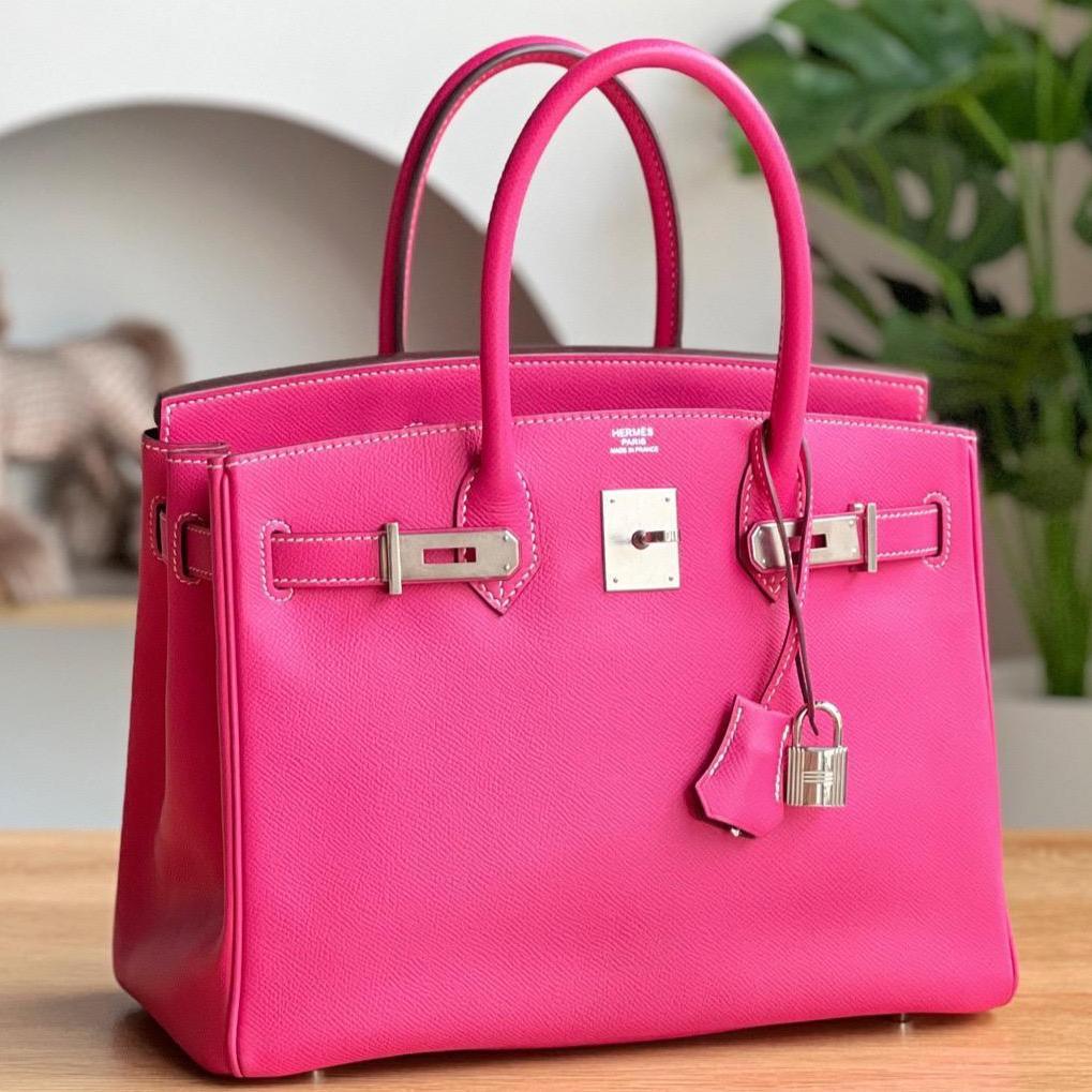 Hermès Birkin 30 Candy Rose Tyrien/Rubis Epsom PHW