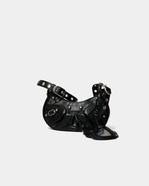 Balenciaga Le Cagole XS Shoulder bag in Black color and Lambskin Leather in PHW 